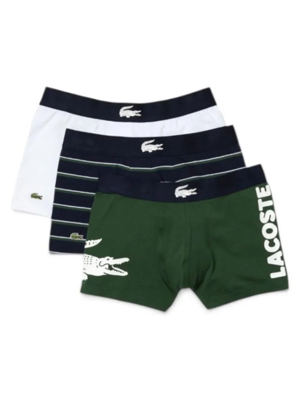 Lacoste Trunks 3-Pack Big Croc on Side Men's Underwear X